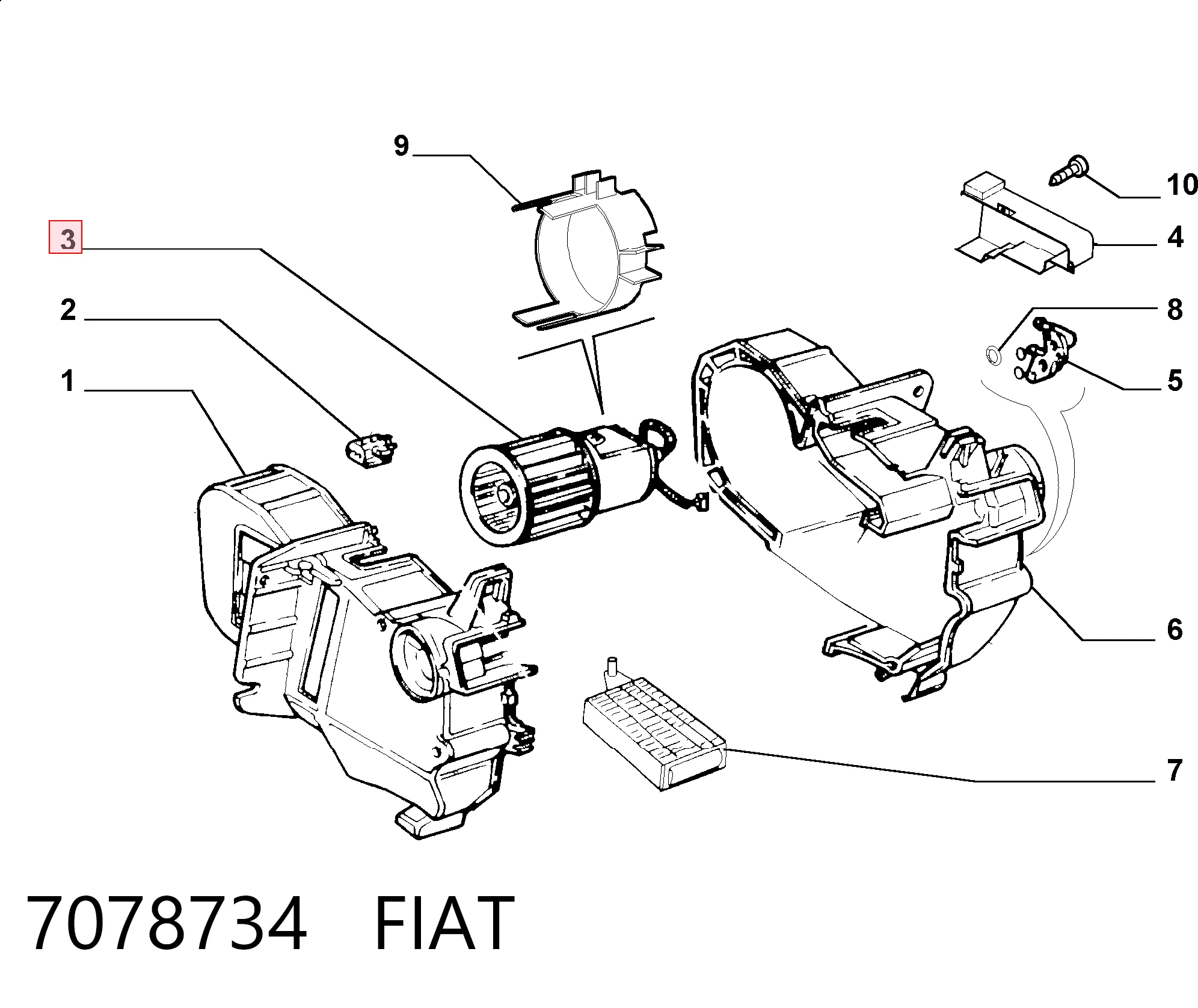 Palio hatchback (178BX) (1996 - 2026) Kalorifer fan motoru