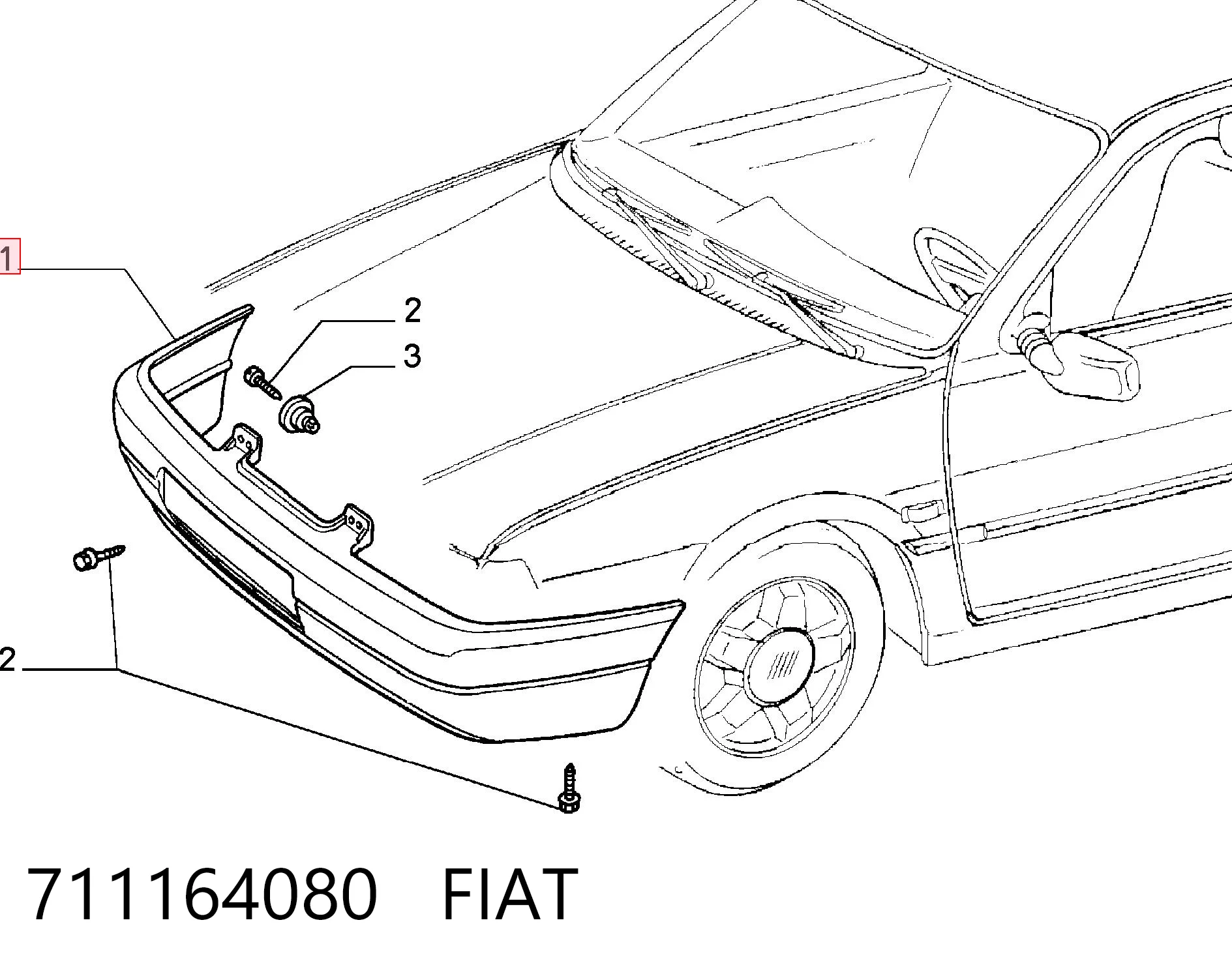 Fiat Tempra  (1990 - 1996) Ön tampon fiyatı