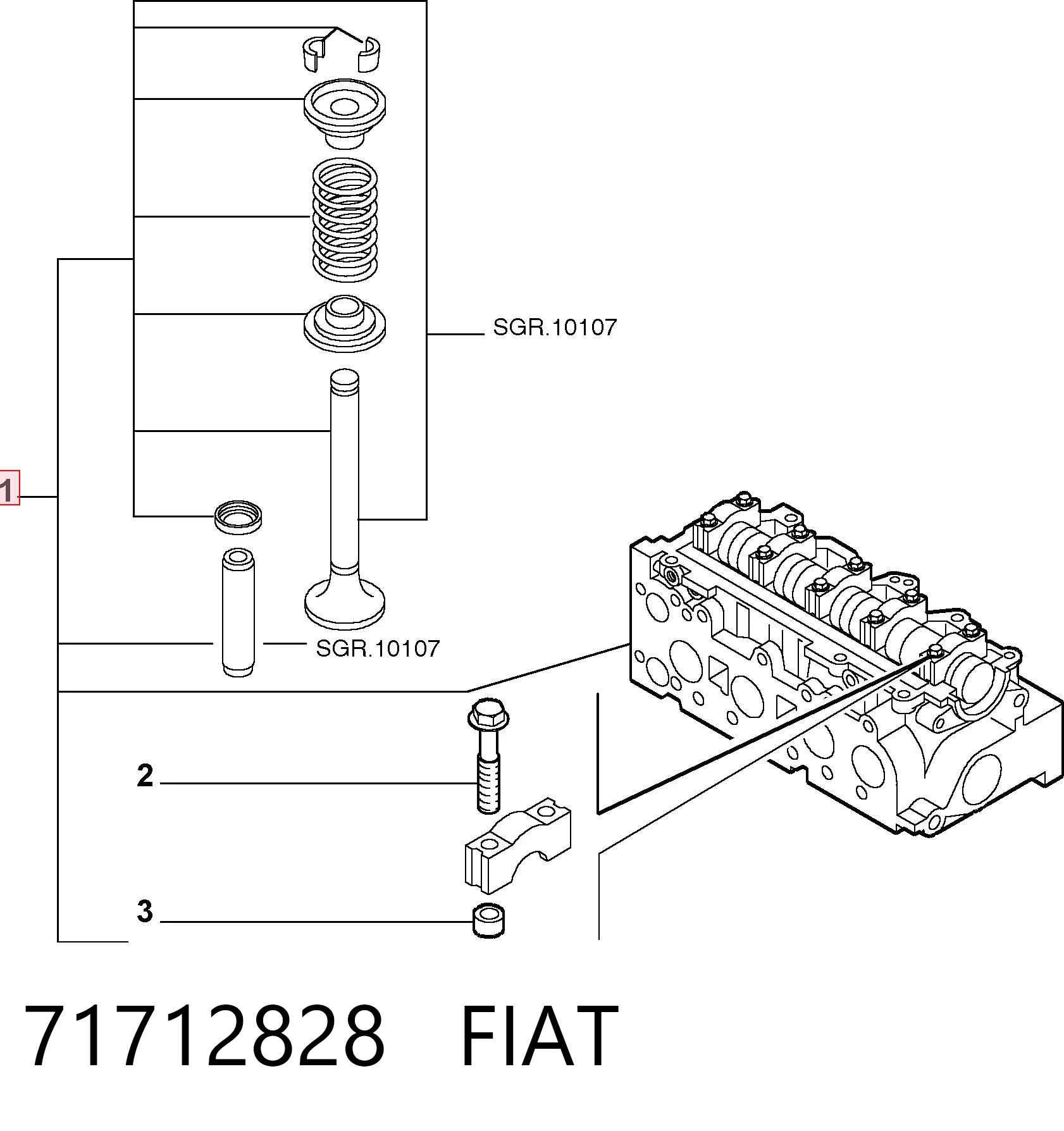 Fiat Marea  Silindir kapağı orijinal