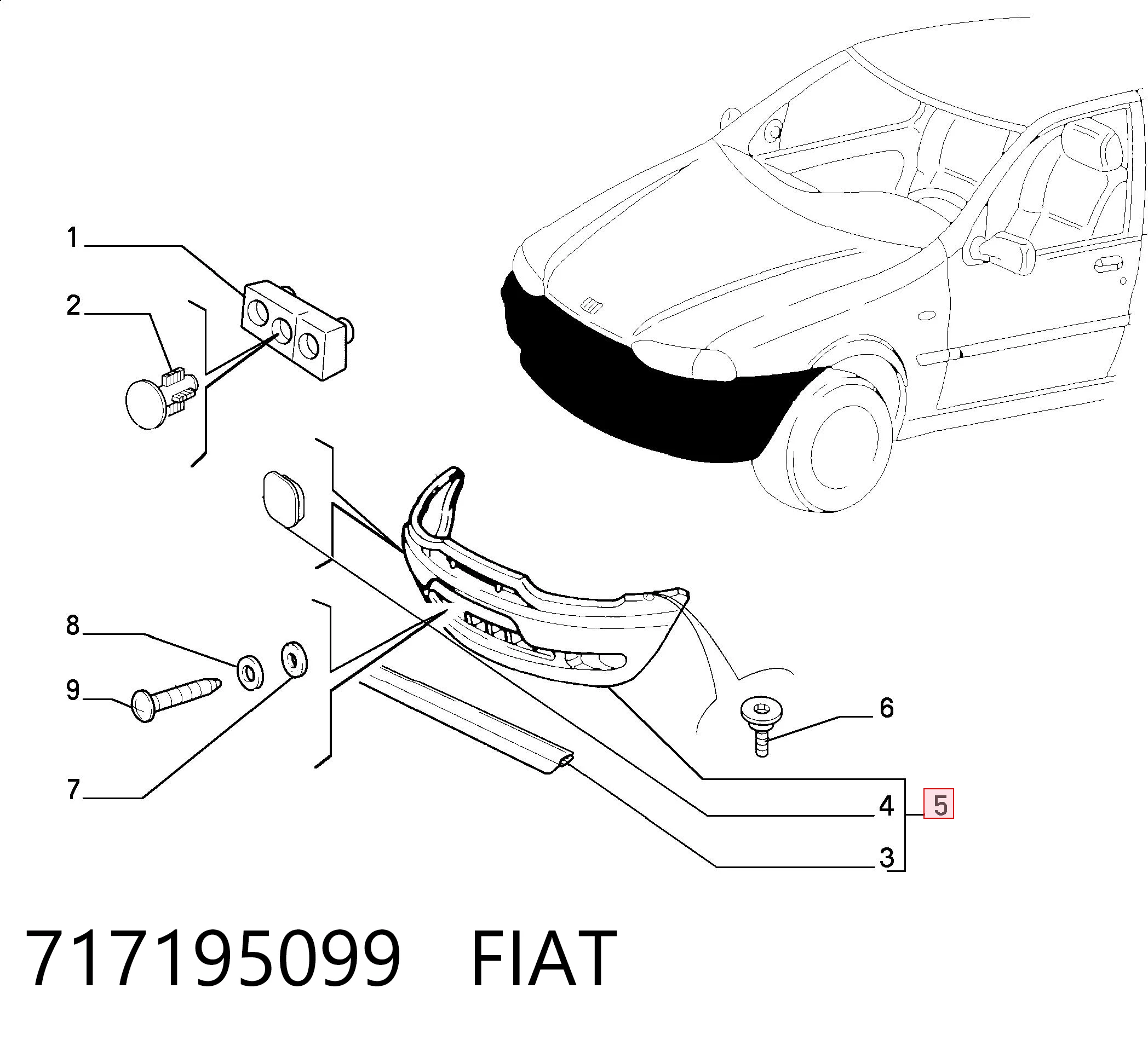 Fiat Palio  (1996 - 2026) Ön tampon satın al