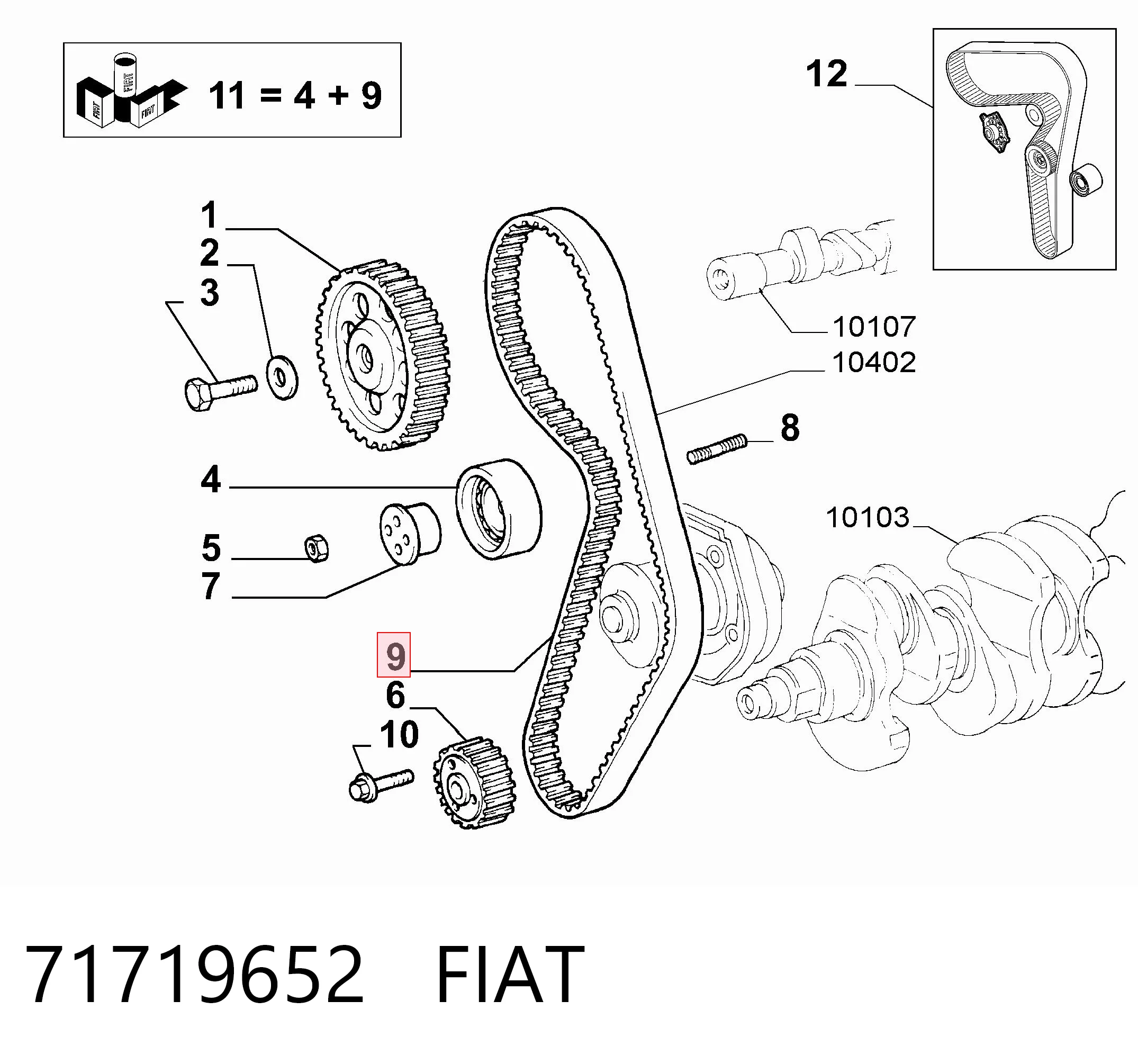 Fiat Palio  (1996 - 2026) Triger kayışı 