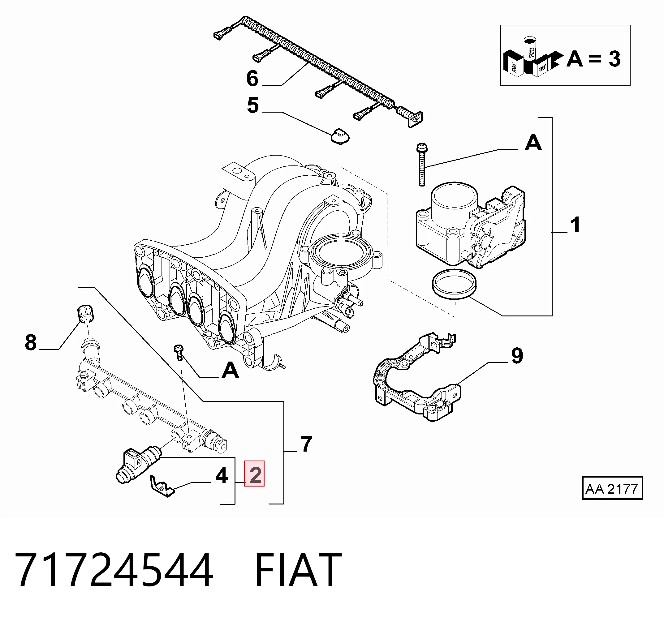 Fiat Linea  Enjektör fiyatı