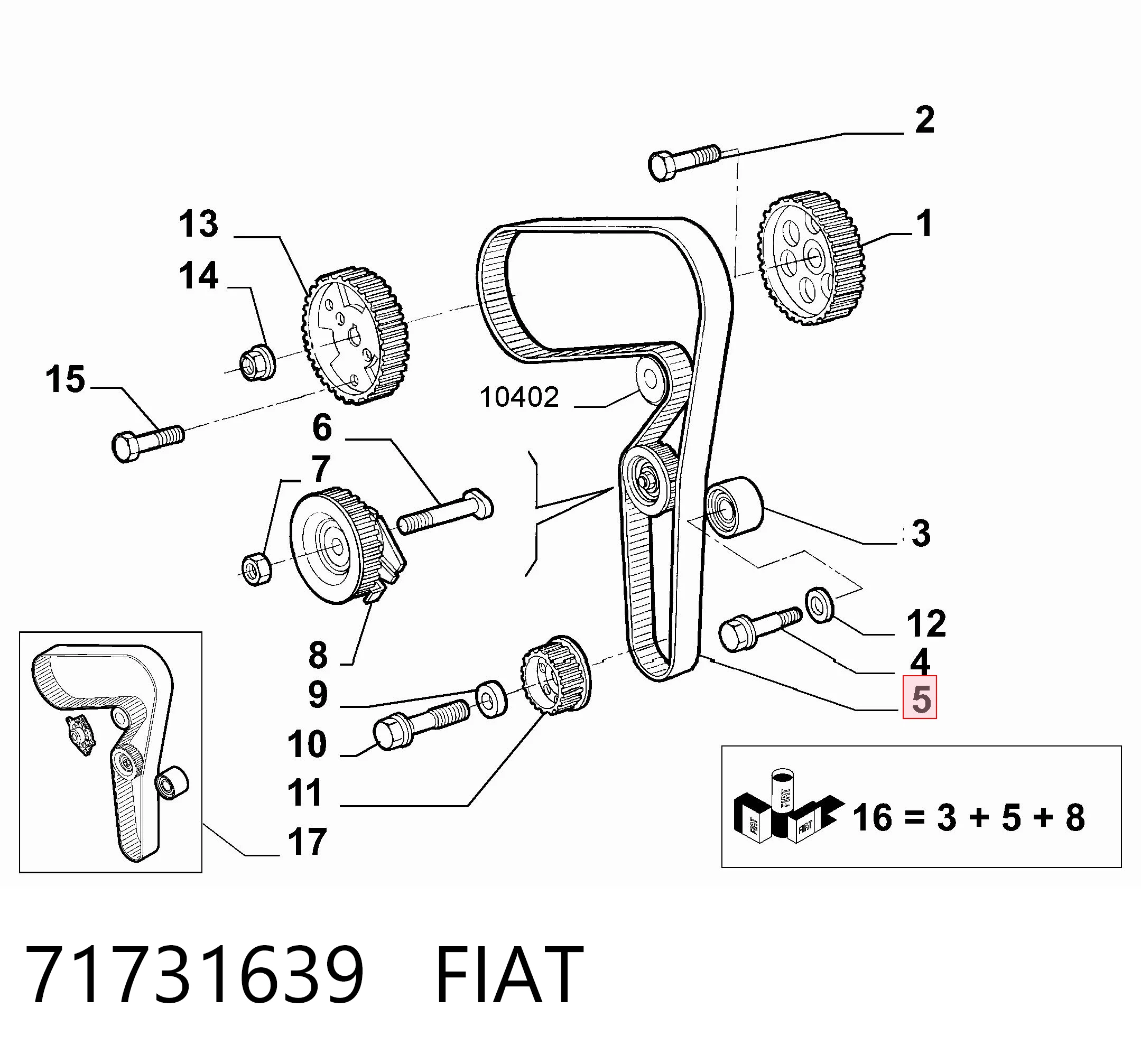 71731639 Fiat/Alfa/Lancia