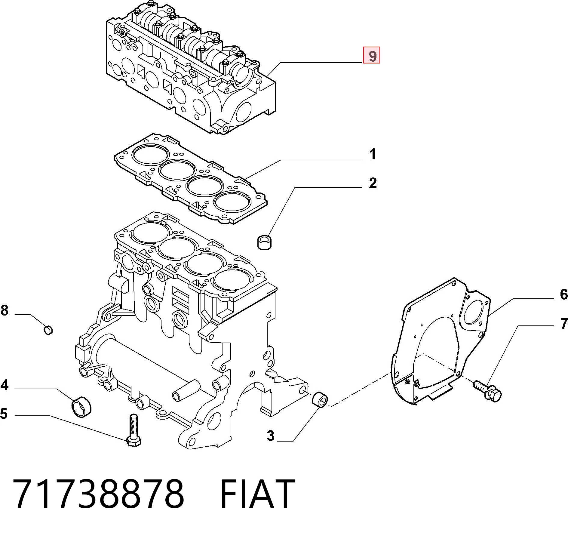 Fiat Marea  (1996 - 2007) Silindir kapağı çıkma