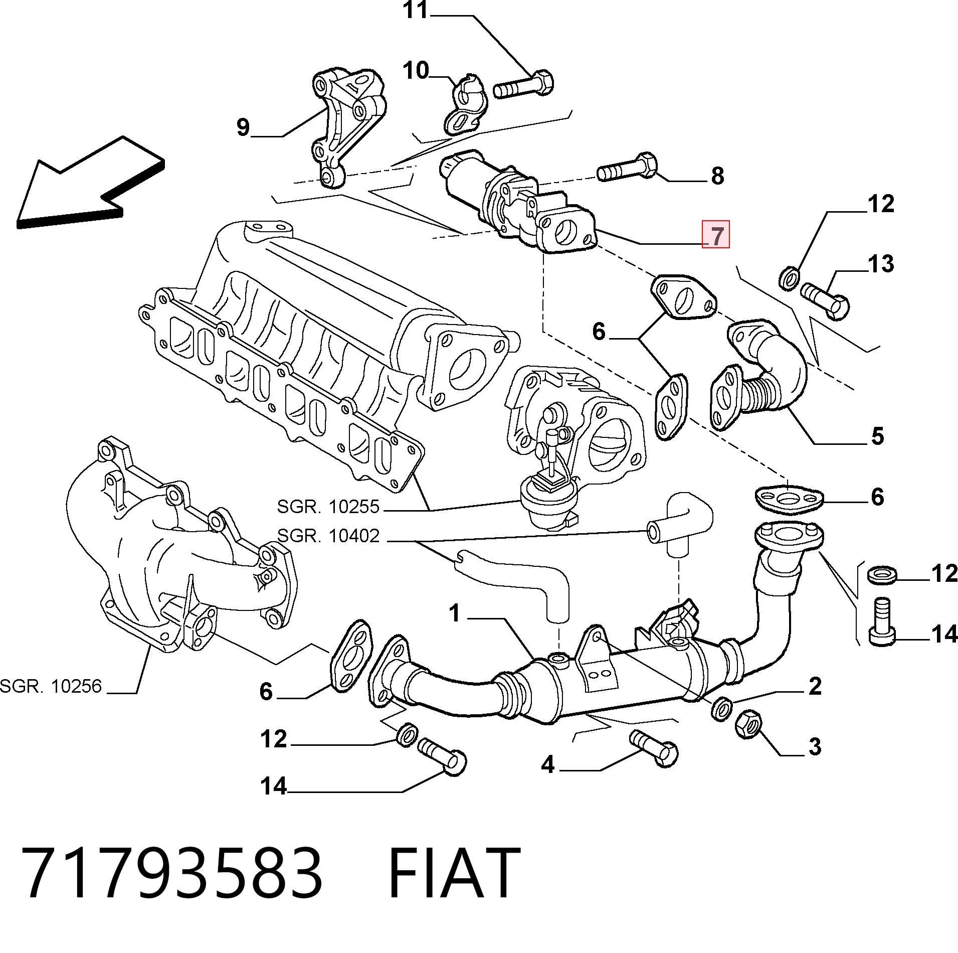 Fiat Marea  EGR vanası Türkiye fiyatı
