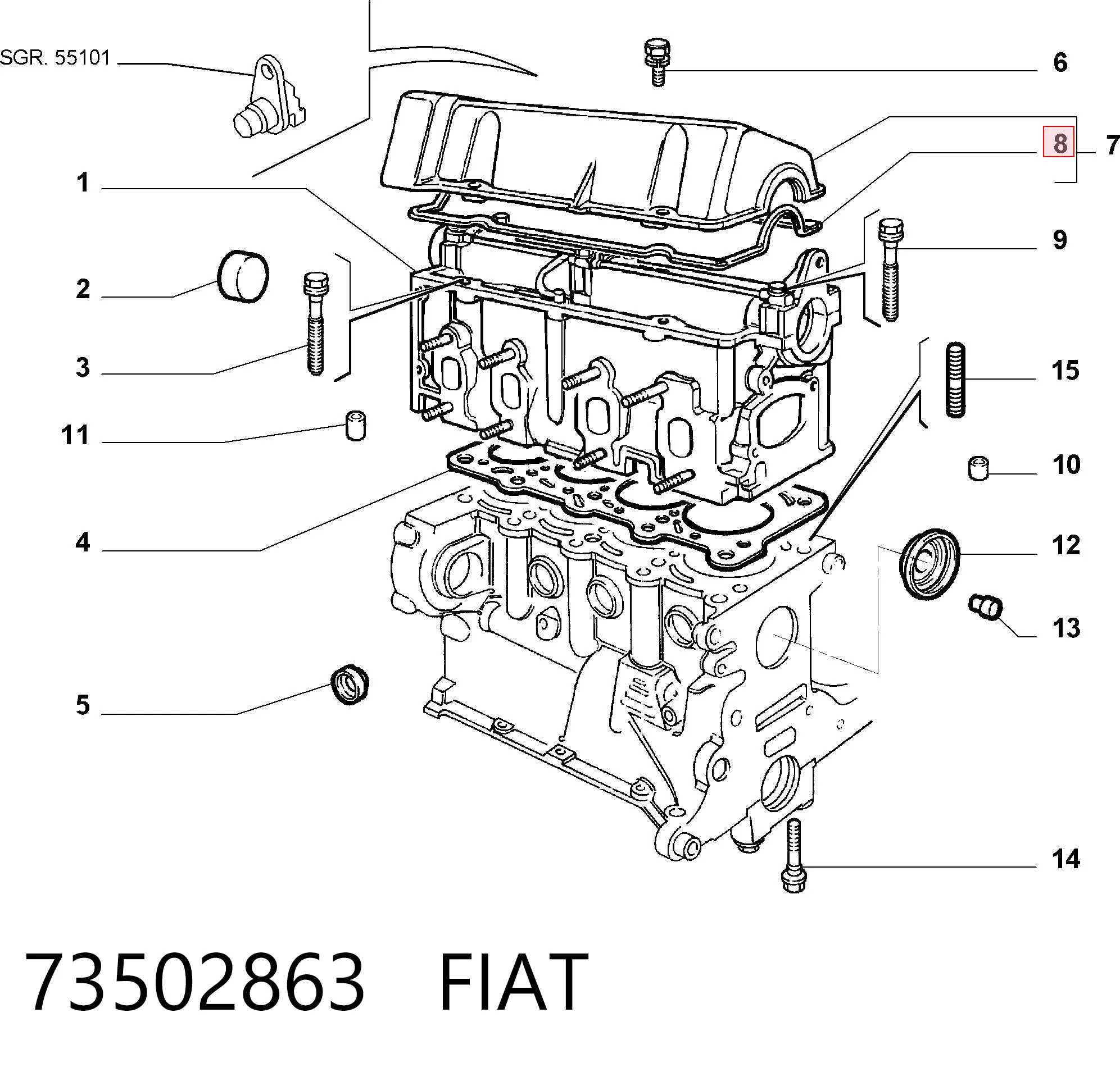 73502863 Fiat/Alfa/Lancia