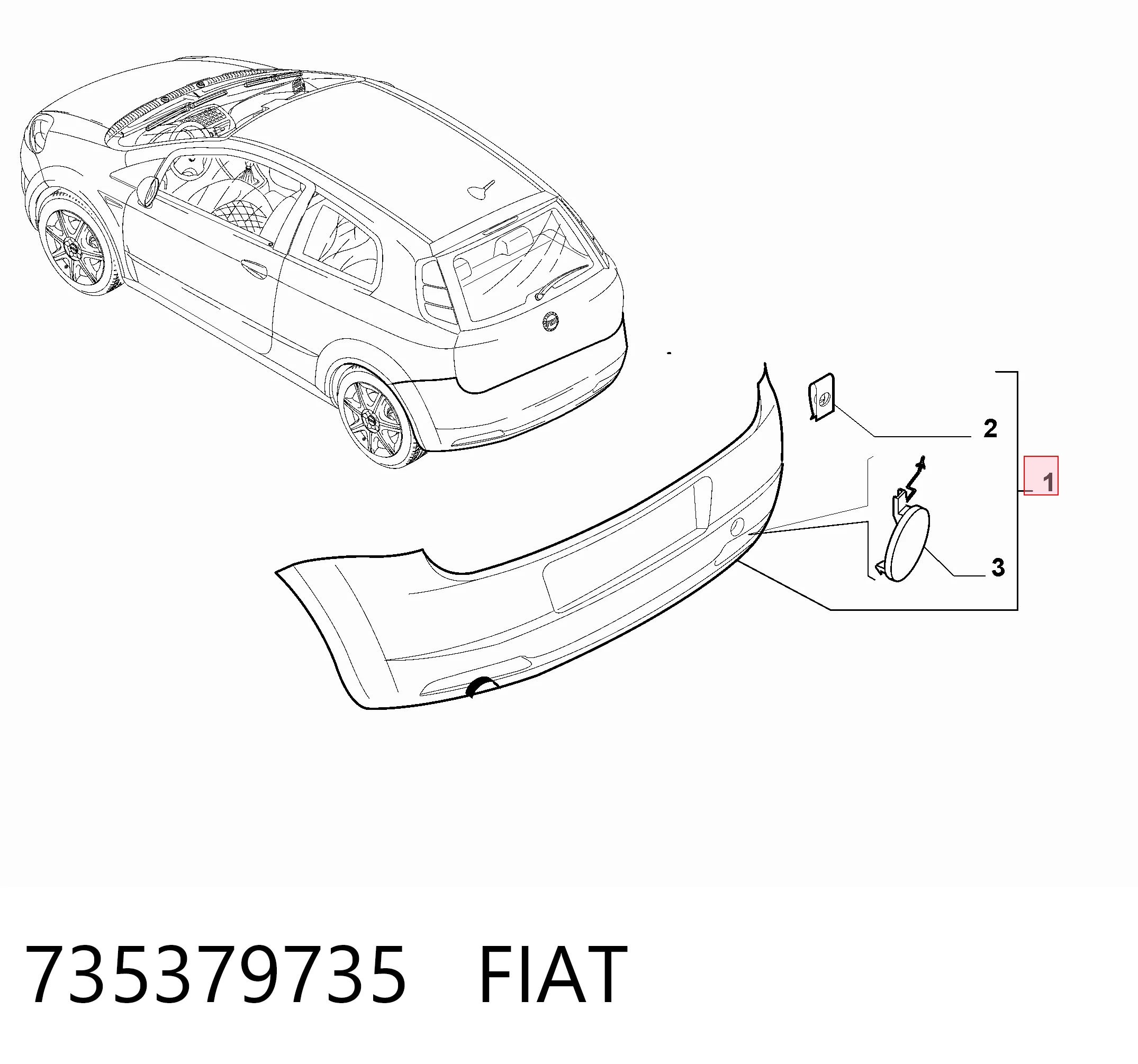 Fiat Punto Arka tampon Türkiye fiyatı