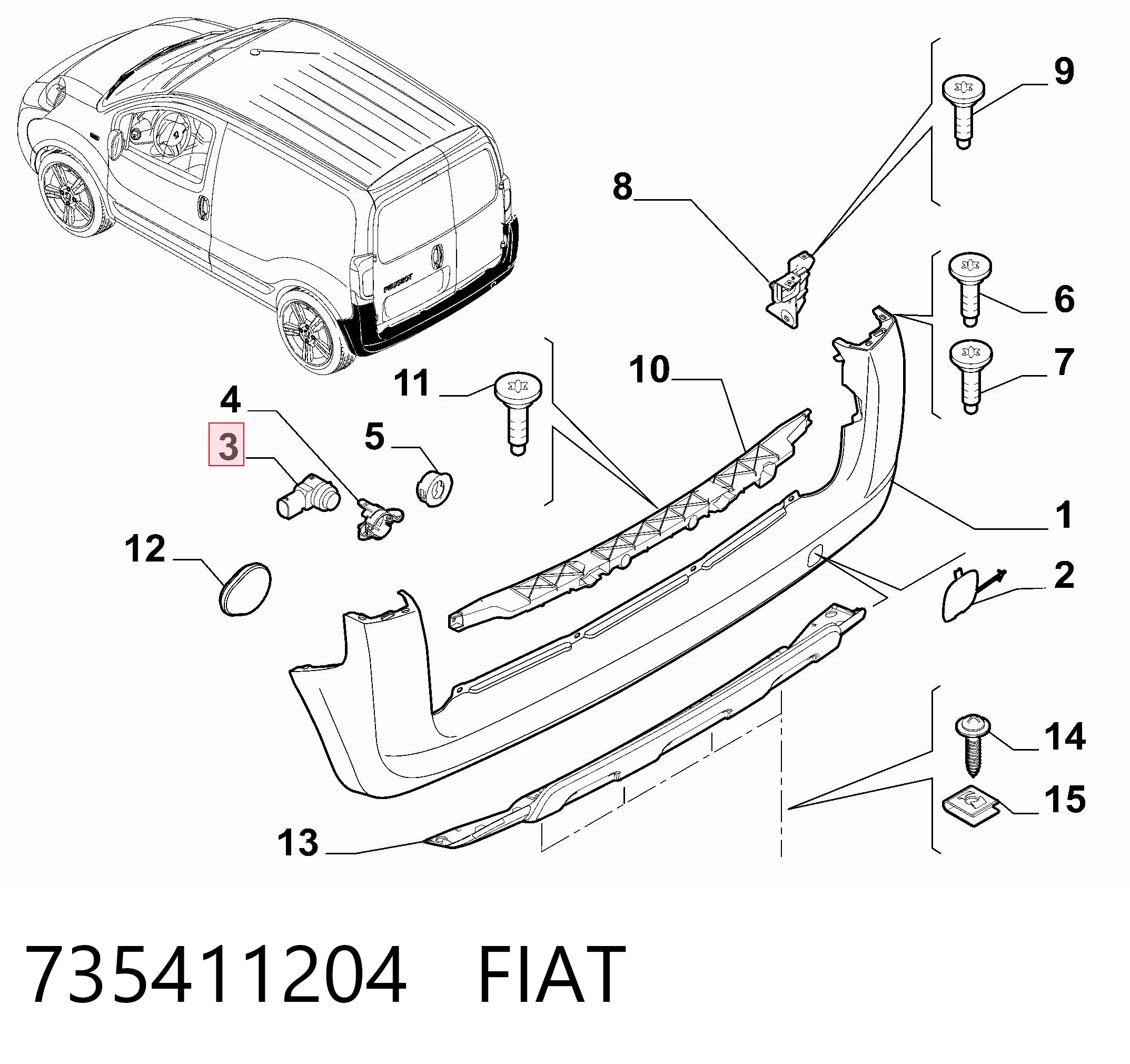 Fiat Fiorino  Park sensörü Türkiye fiyatı
