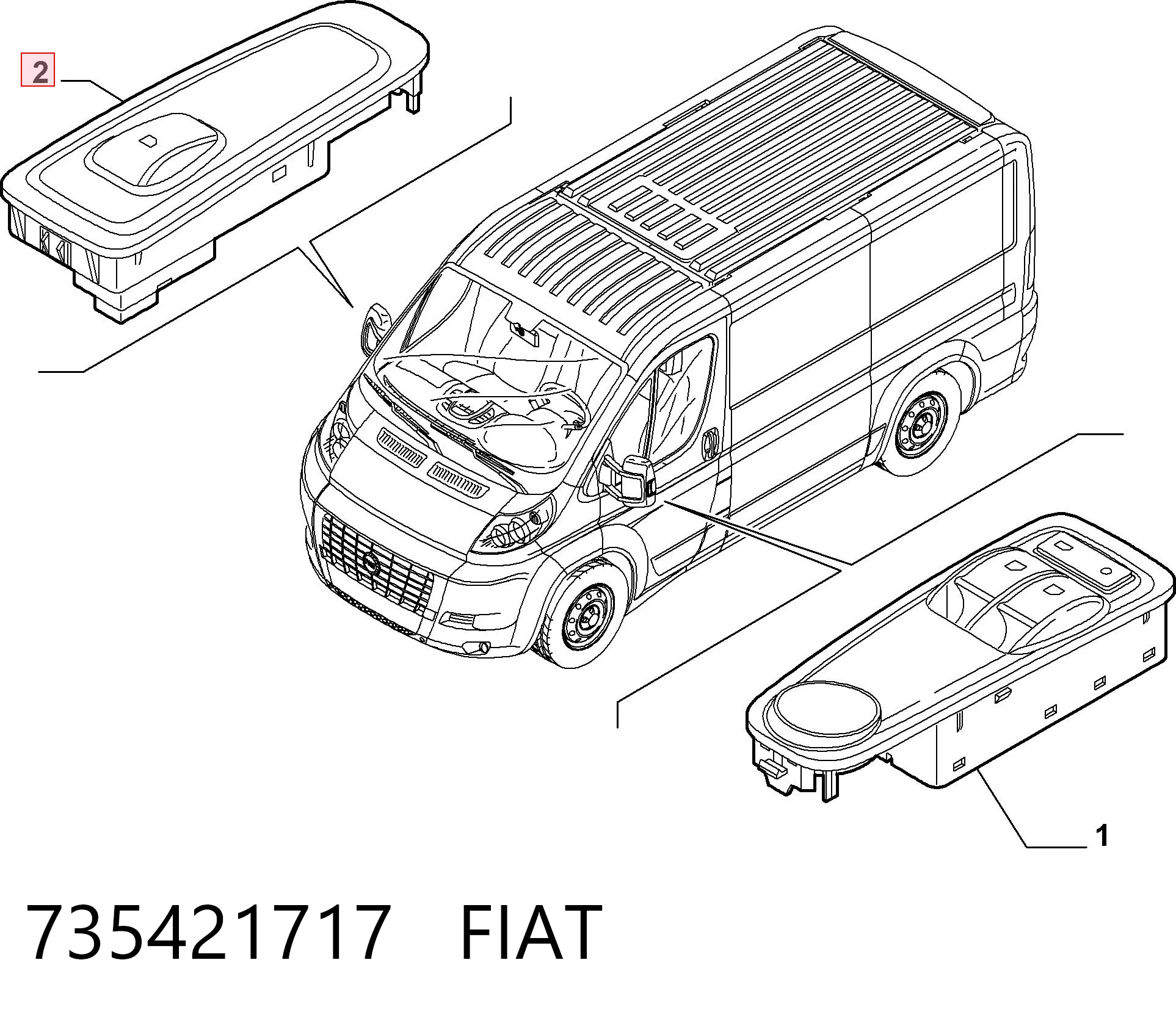 Fiat Ducato III Cam Düğmesi Ön Sağ Türkiye fiyatı