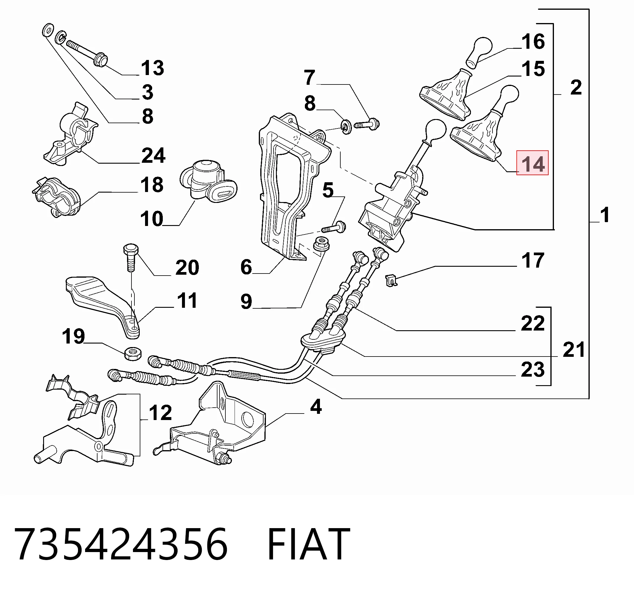 Fiat Doblo I Vites Kol Körüğü