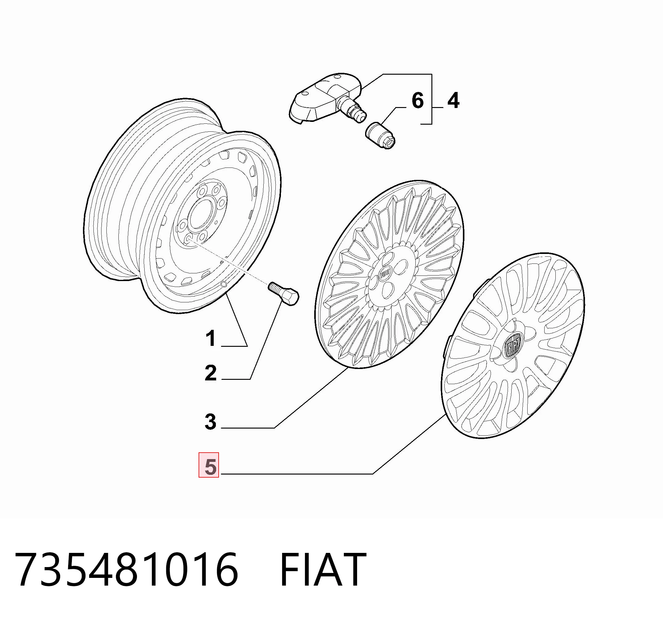 Fiat Punto GRAND Jant kapağı