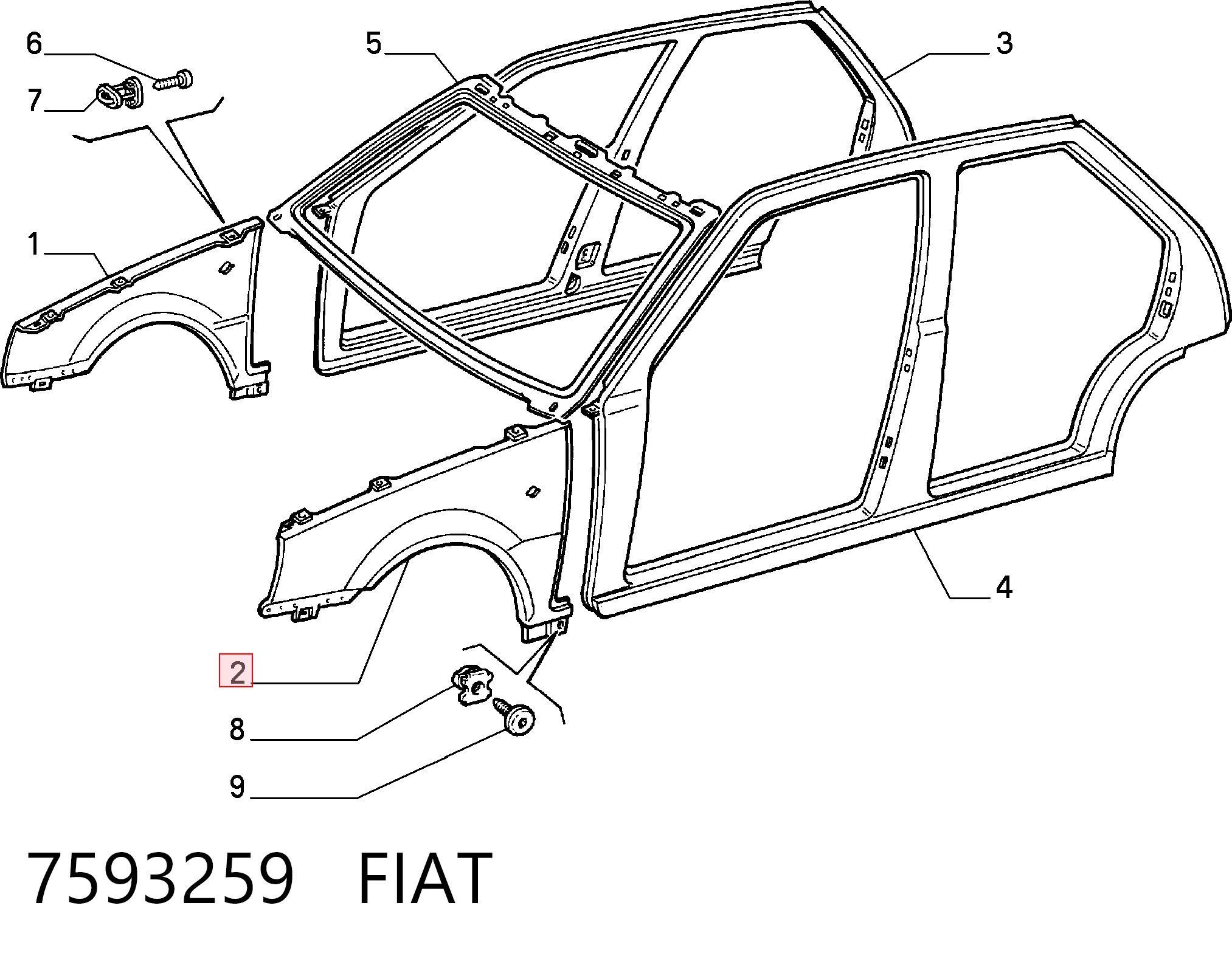 Fiat Tempra Sol ön çamurluk