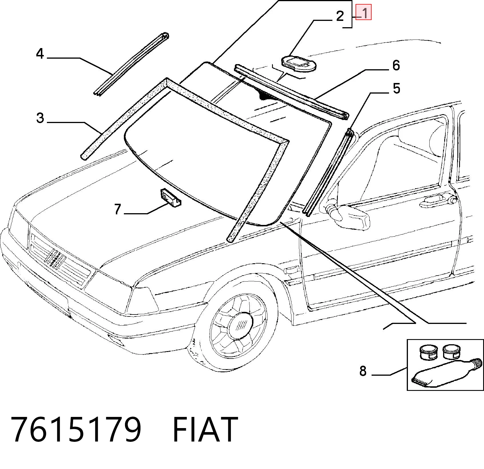 Fiat Tipo  (1987 - 1996) Ön cam fiyatı