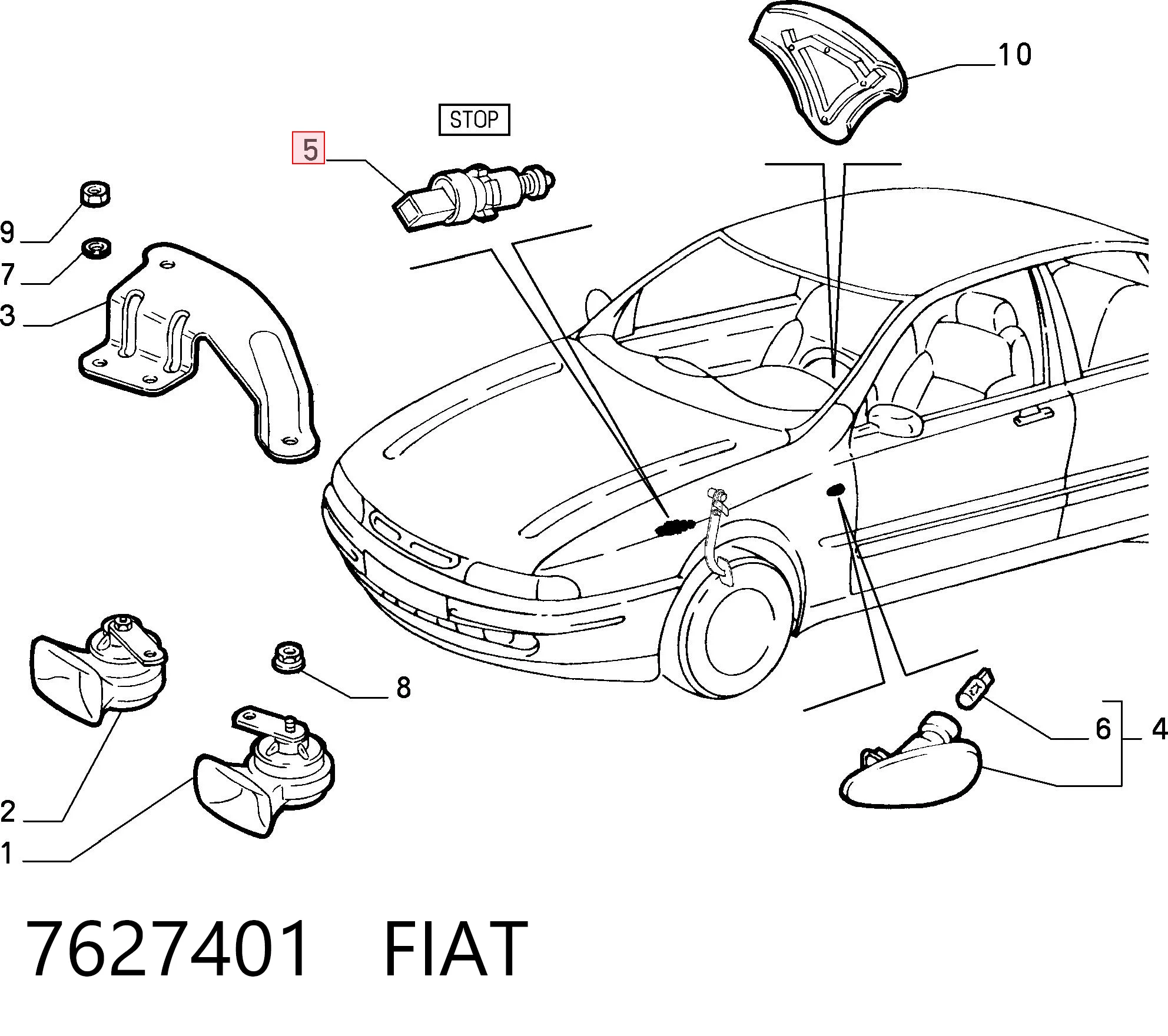 Fiat Tempra Fren Pedal Müşürü