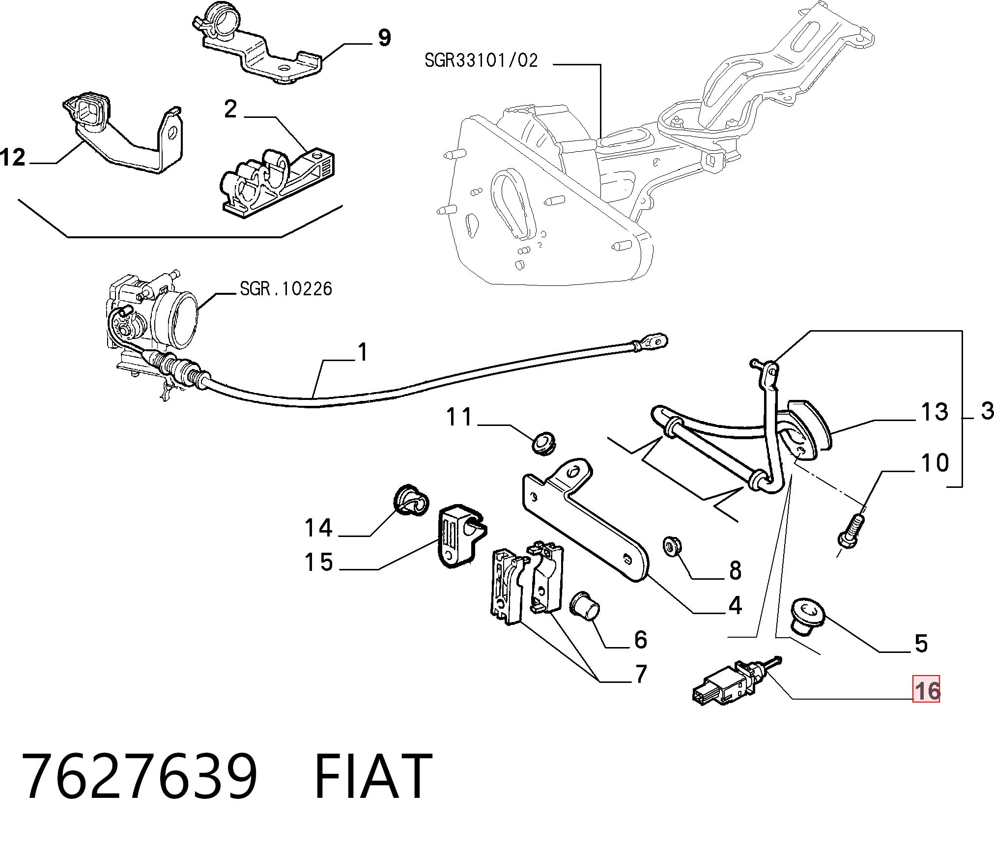 7627639 Fiat/Alfa/Lancia