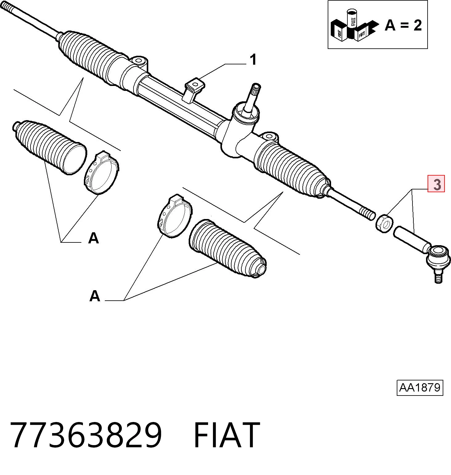 Fiat Punto GRAND Rot başı