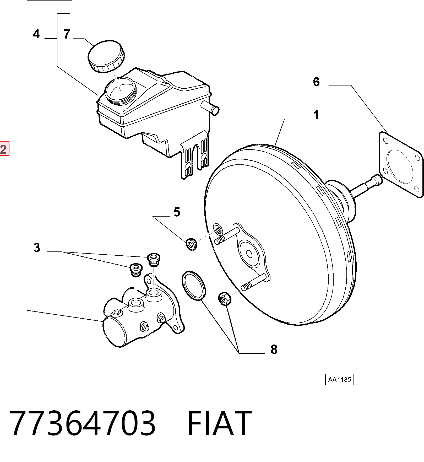 Fiat Fiorino  (2008 - 2026) Ana fren silindiri fiyatları