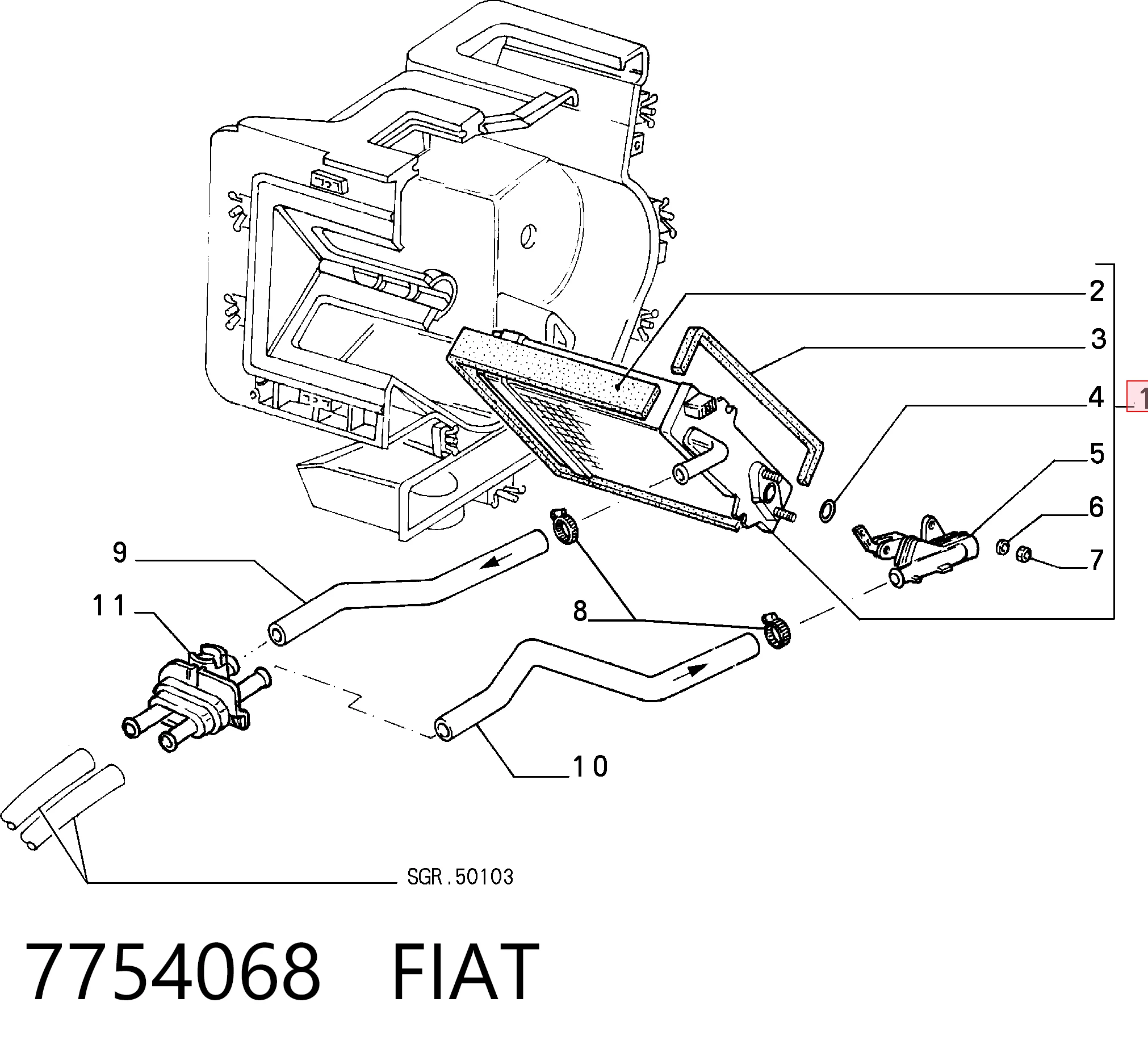 Fiat Tempra  Kalorifer peteği fiyatı