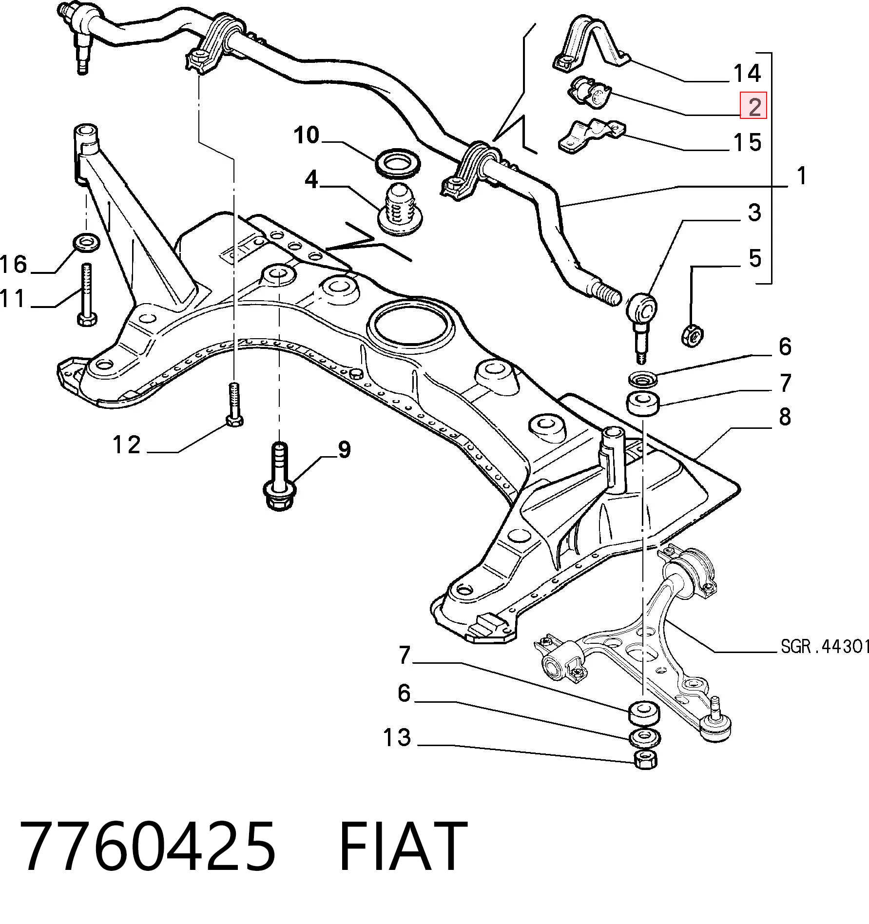 7760425 Fiat/Alfa/Lancia