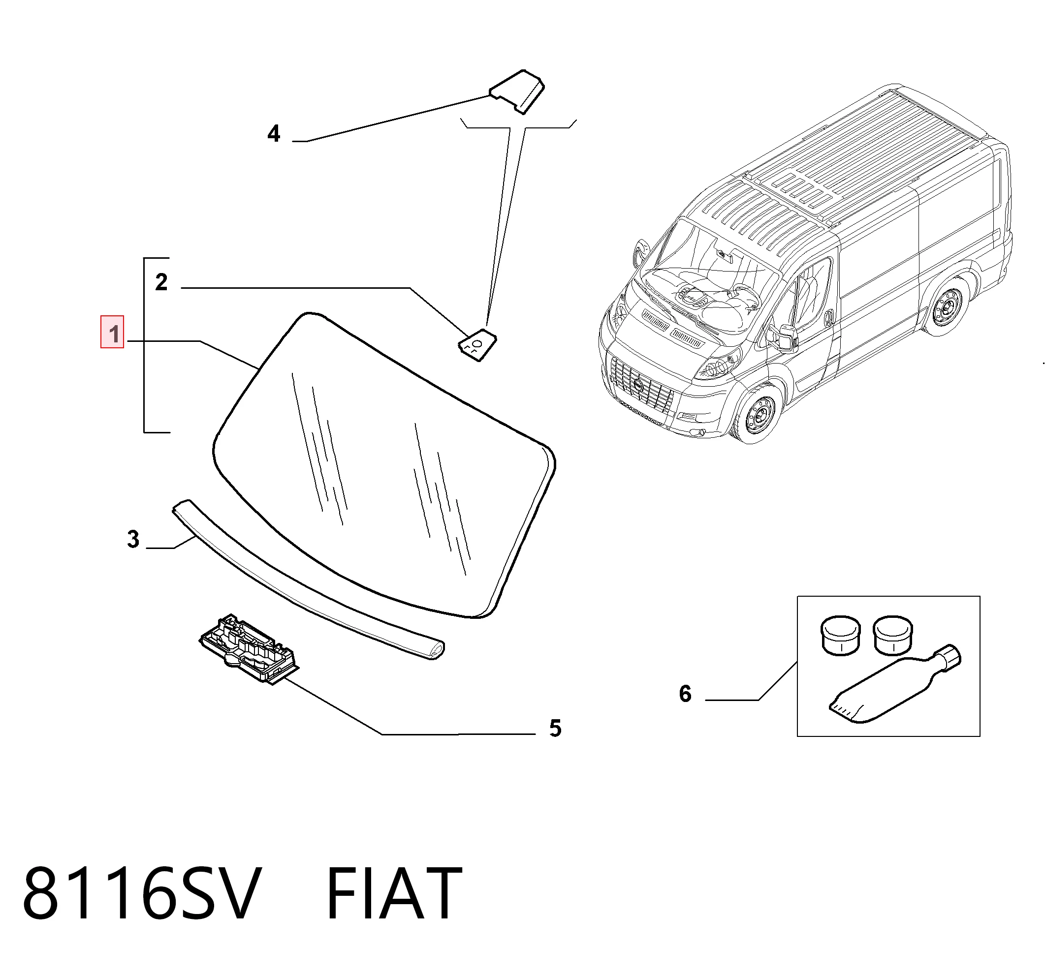 Fiat Ducato III (2006 - 2026) Ön cam fiyatı