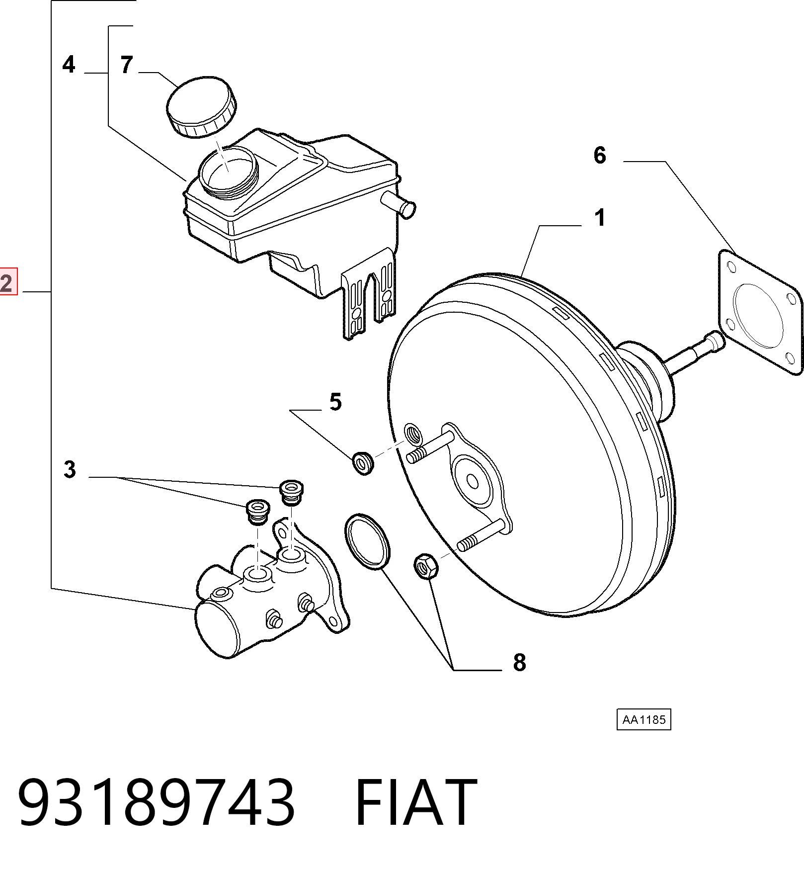 Fiat Linea  Fren merkezi sıfır