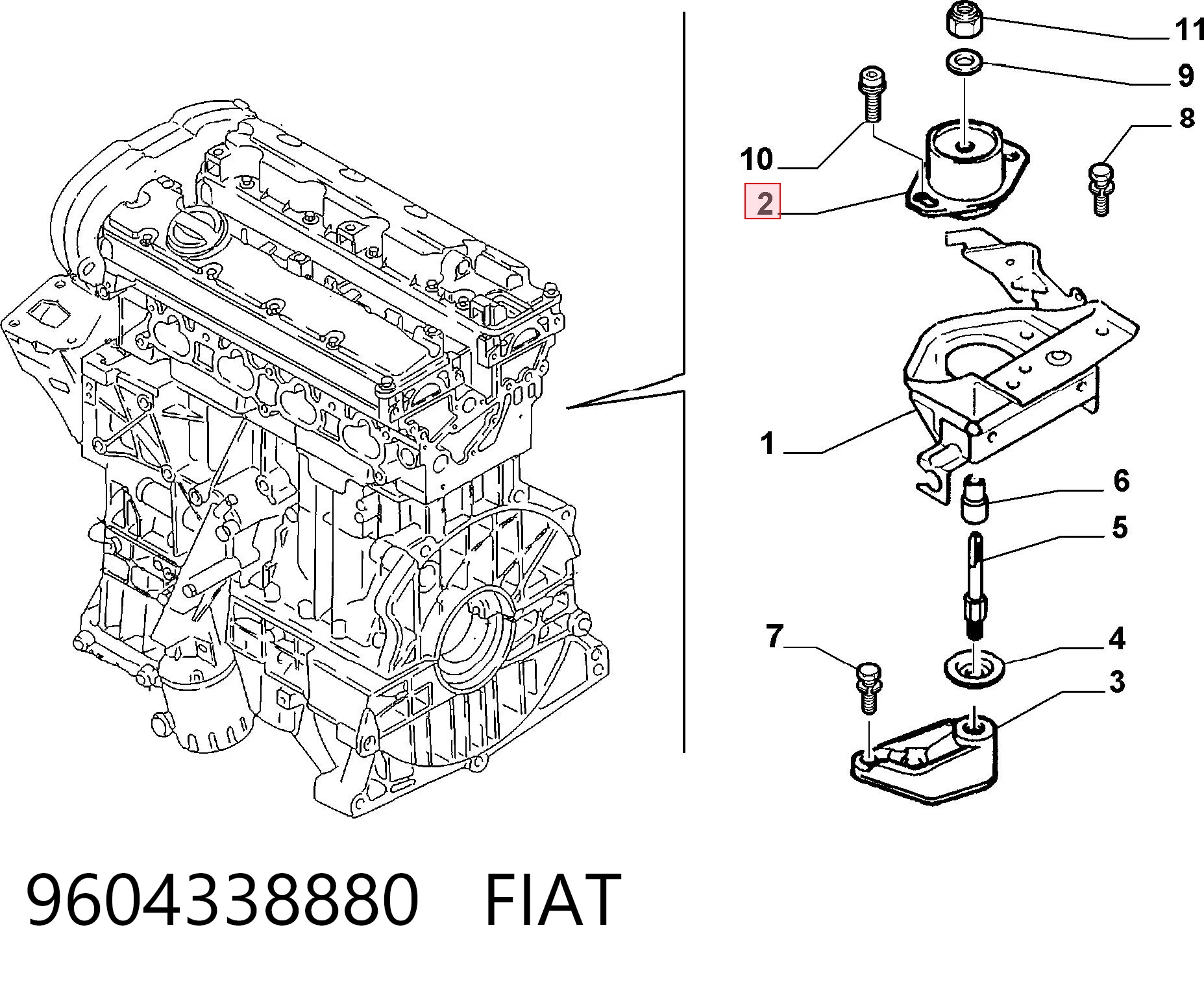 9604338880 Fiat/Alfa/Lancia