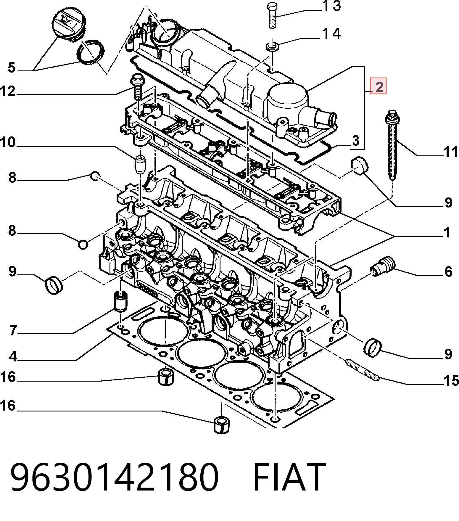 Partner I minivan (5F) (1996 - 2008) Külbütör kapağı