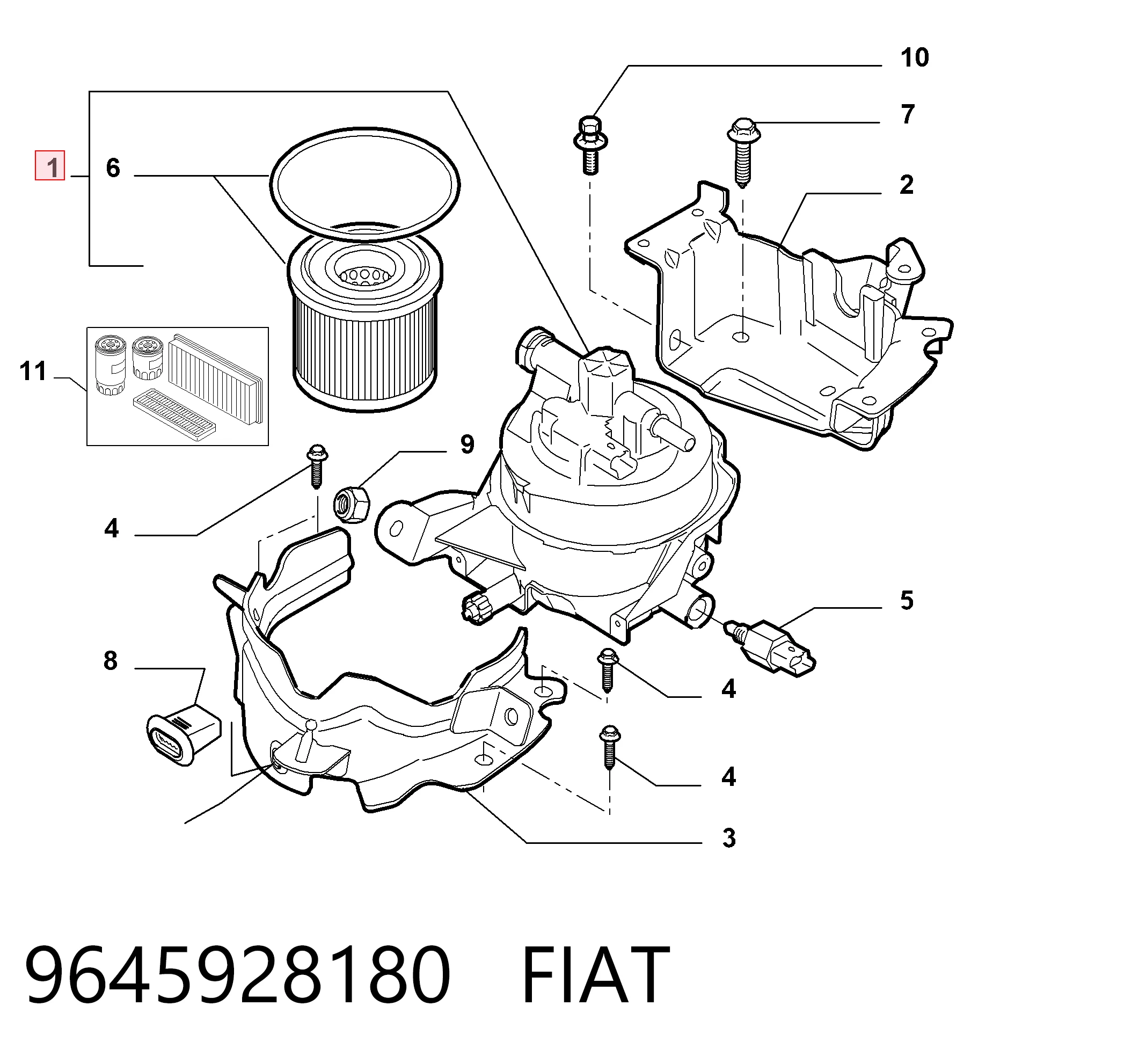 9645928180 Fiat/Alfa/Lancia