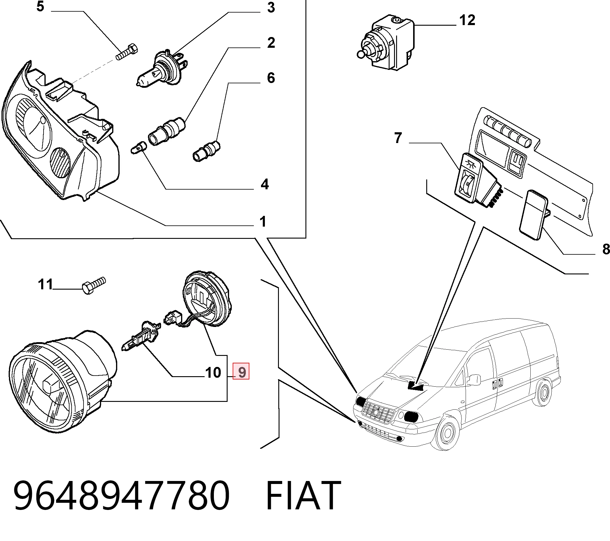 Citroen C3 I Sis farı takımı