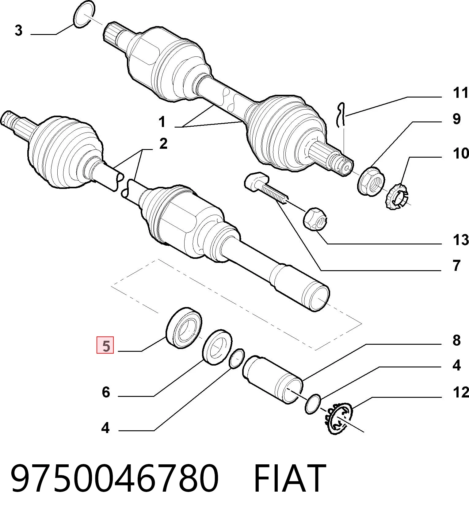 9750046780 Fiat/Alfa/Lancia