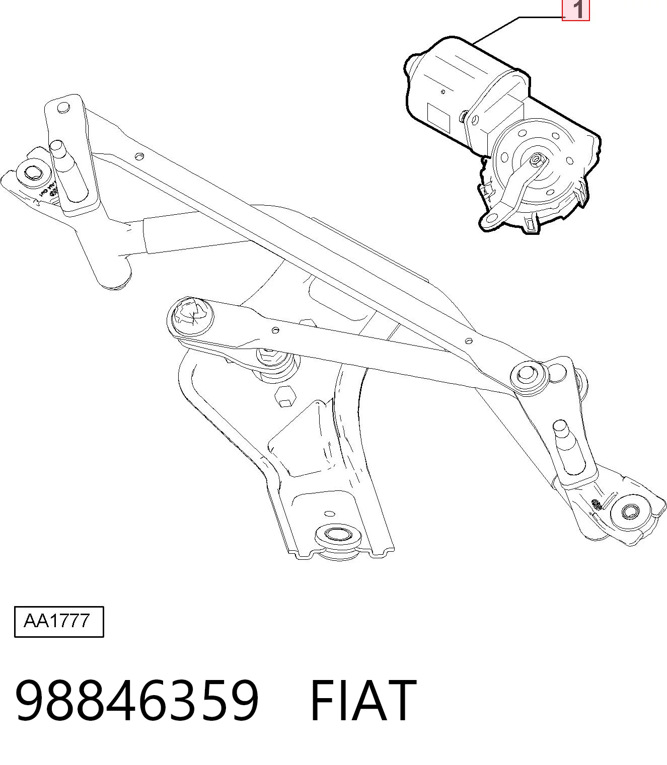 Fiat Fiorino  Silecek Motoru
