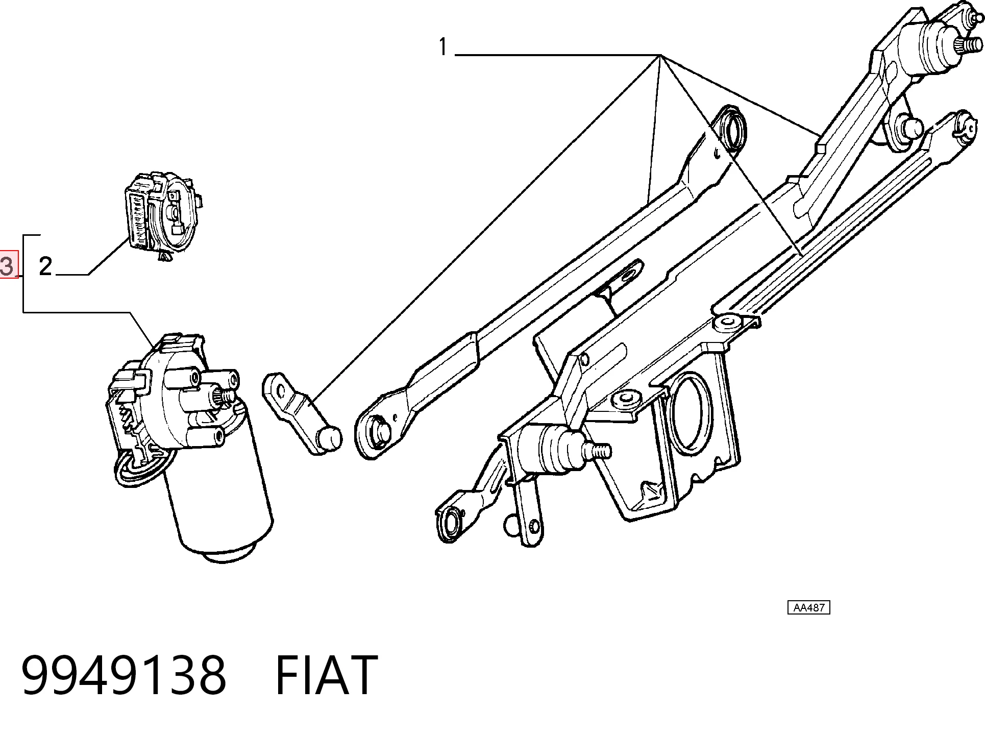 Fiat Palio  Silecek Motoru