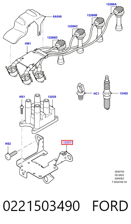 Ford Fiesta Mk5 Ateşleme bobini Türkiye fiyatı