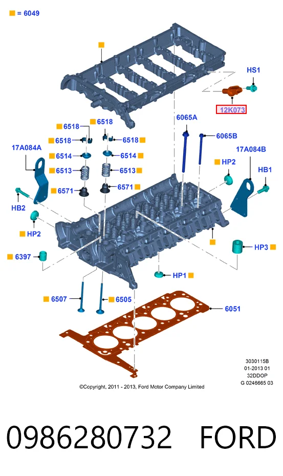 Ford Transit VI Eksantrik sensörü