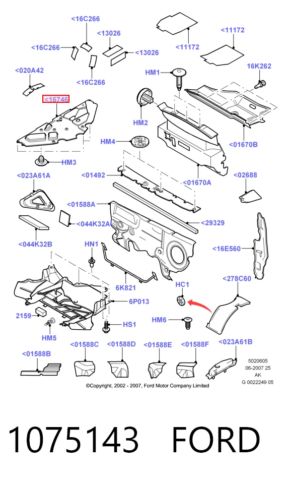 Ford Focus I Kaput keçesi