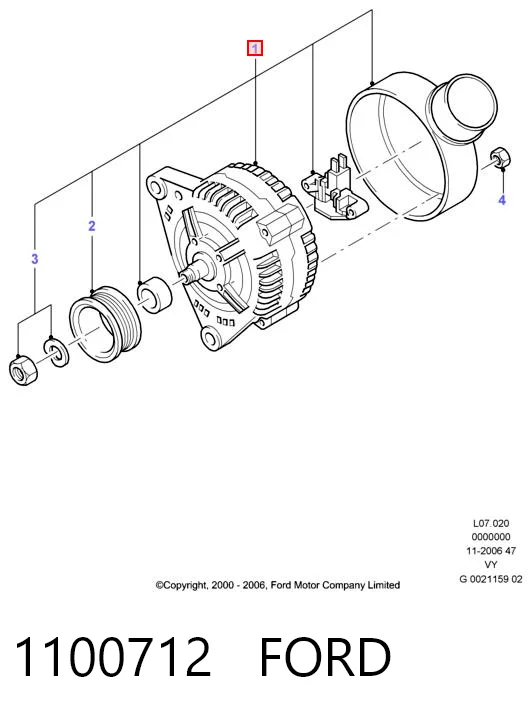 Polo IV hatchback (9N, 9A) (2001 - 2014) Alternatör