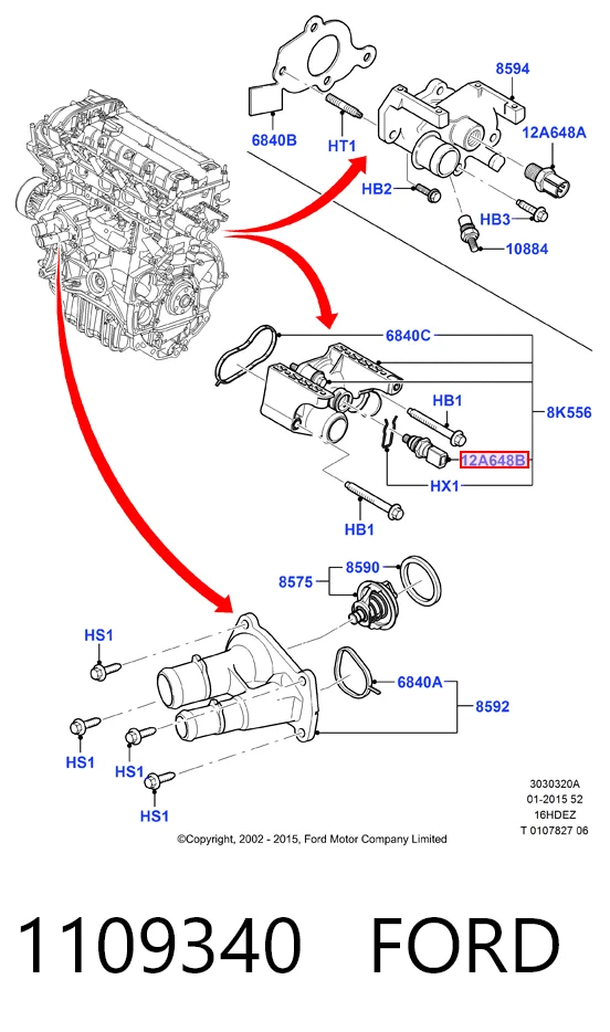 Ford Transit VI Hararet sensörü Türkiye fiyatı