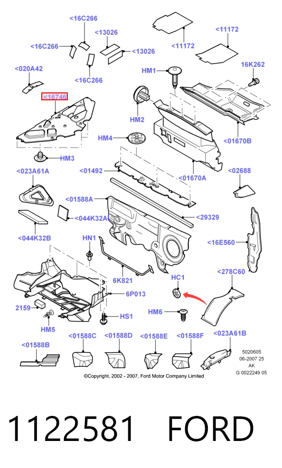 Ford Focus I (1999 - 2005) Kaput yalıtımı çıkma