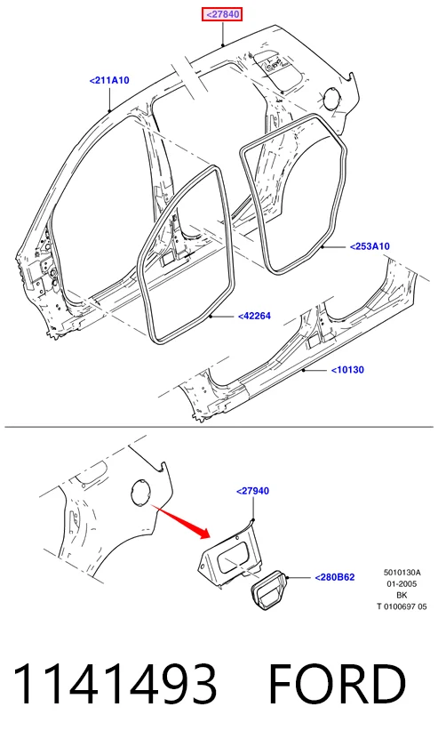 Ford Fiesta Mk5 Sol arka çamurluk fiyatları