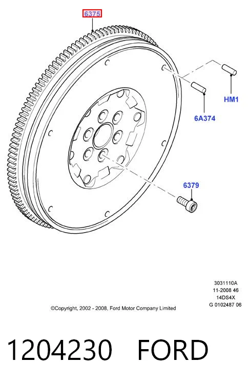 Ford Fiesta V (2001 - 2008) Motor volanı satın al