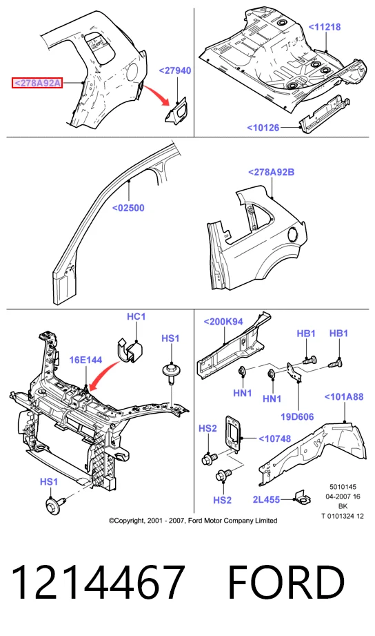 Ford Fiesta V (2001 - 2008) Arka sol çamurluk satın al