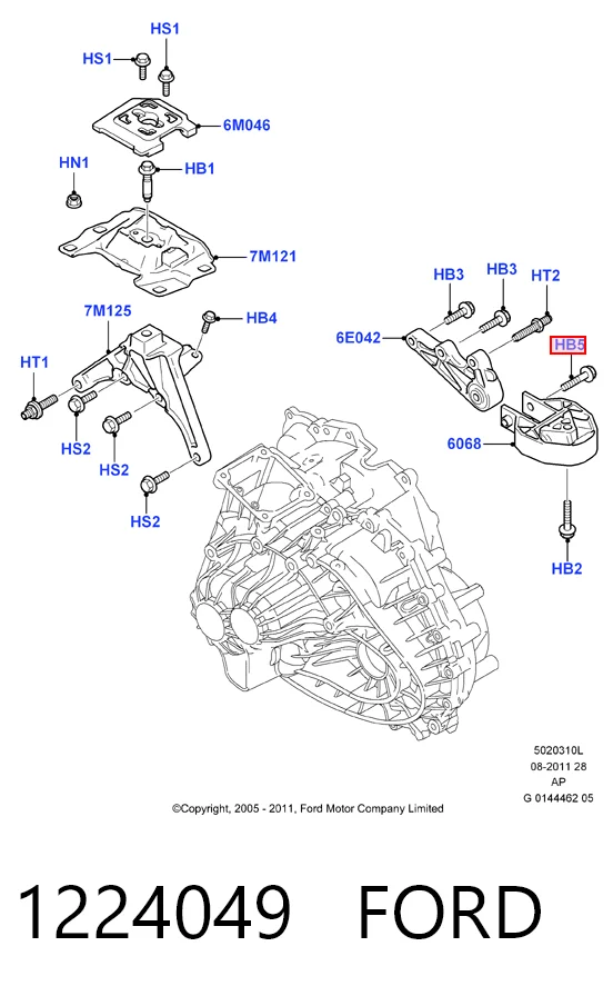 Ford Focus II Arka motor kulağı Türkiye fiyatı
