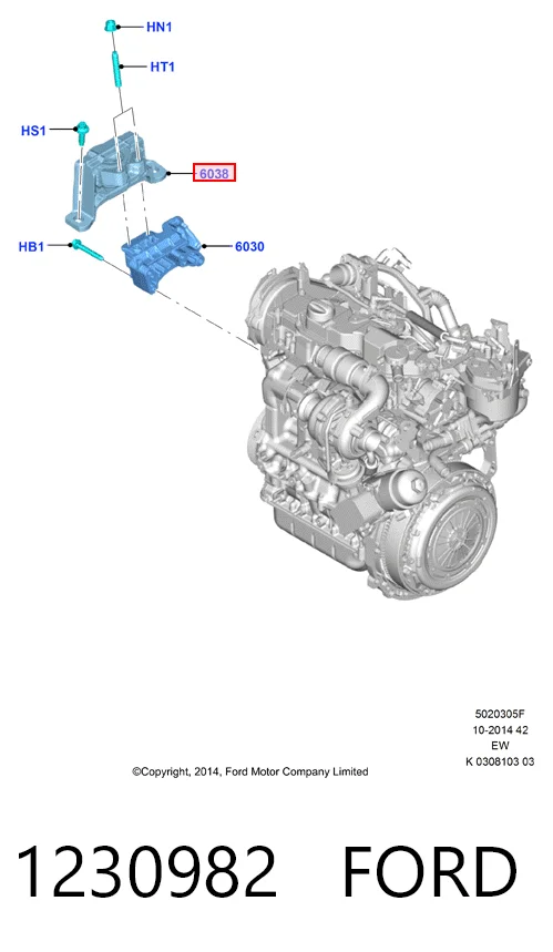 Ford Focus III Sağ Motor Kulağı Türkiye fiyatı