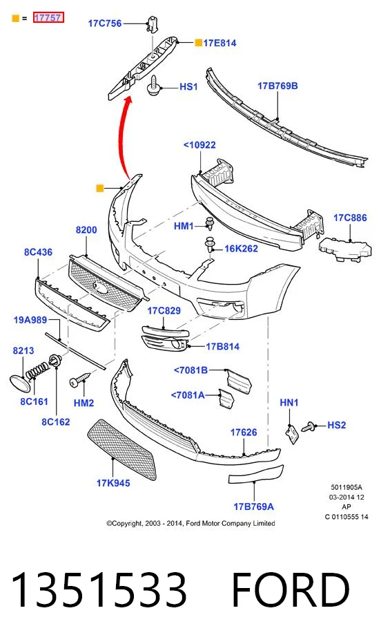 Ford Focus II (2004 - 2011) Ön tampon satın al