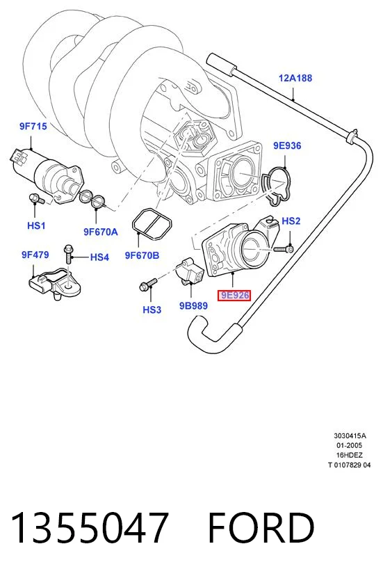 Ford Focus I Boğaz kelebeği