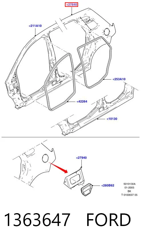 Ford Fiesta Mk5 Sağ arka çamurluk Türkiye fiyatı