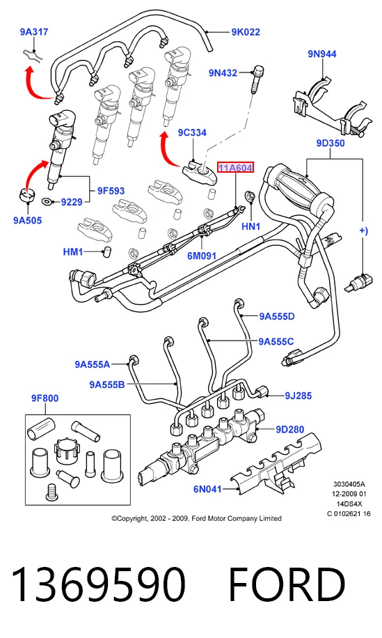 Ford Fiesta V Isıtma bujisi