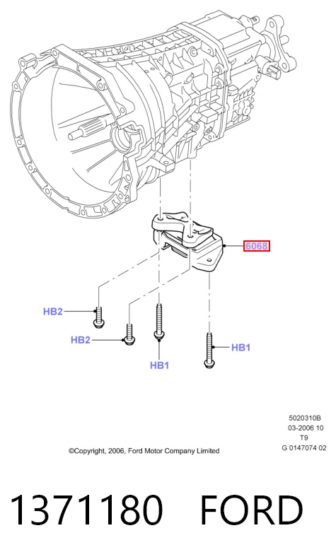 Ford Transit VI Şanzıman kulağı