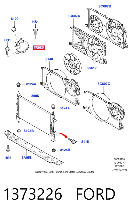 Ford Transit  Su deposu