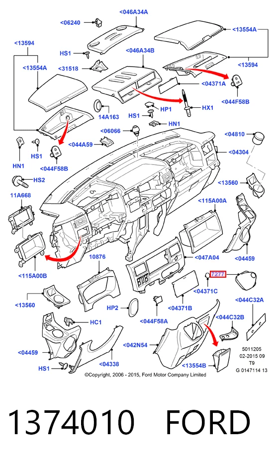 Transit VI van (V347/8) (2006 - 2014) Vites Topuzu Körüğü